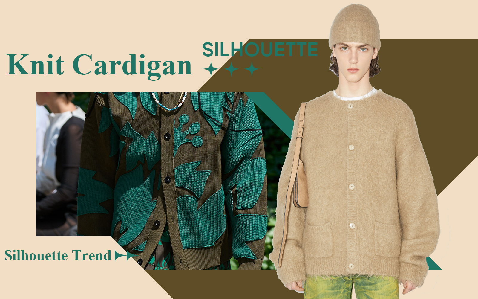Cardigan -- A/W 24/25 Silhouette Trend for Men's Knitwear