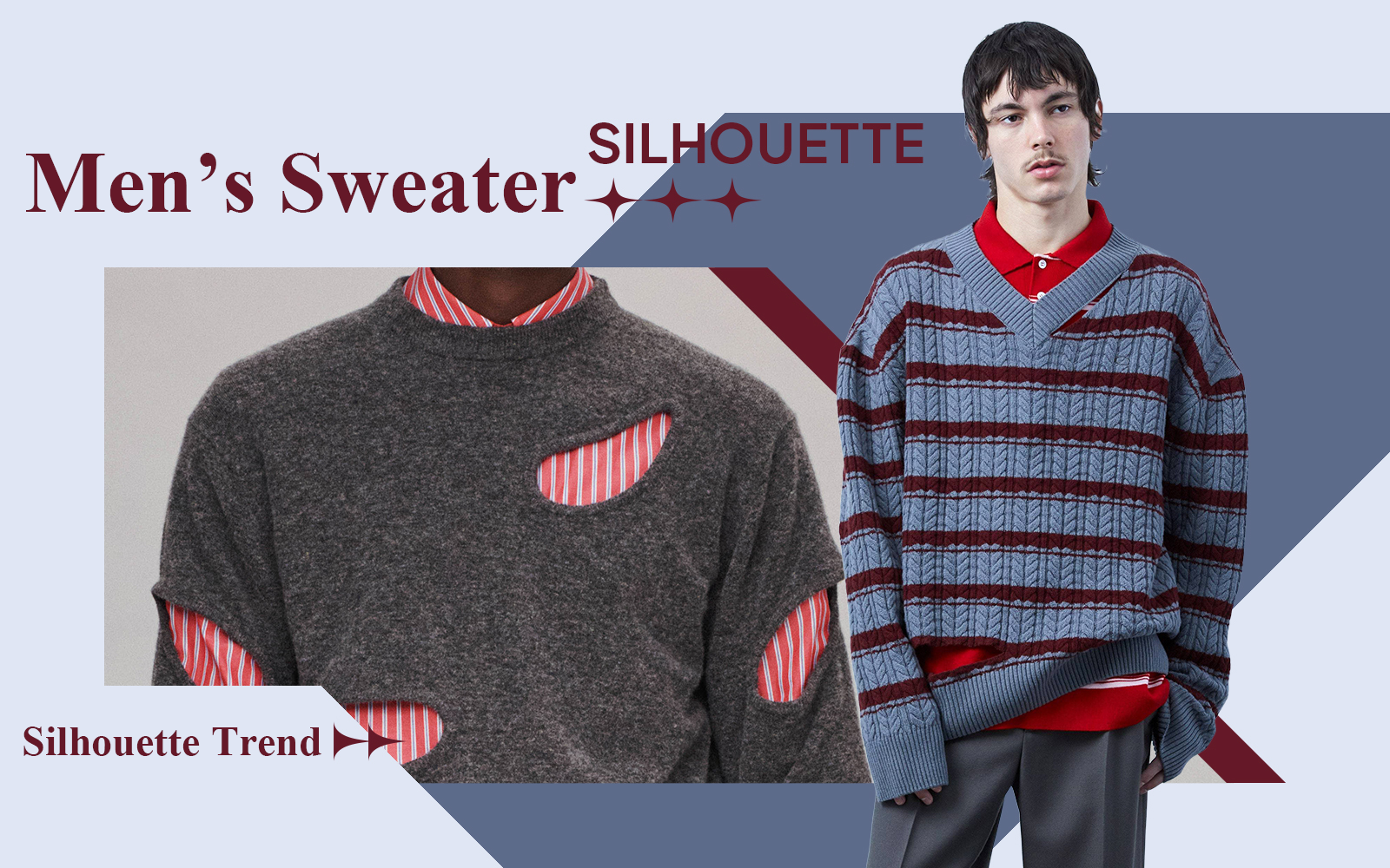 Fashion Sweater -- The Silhouette Trend for Men's Knitwear
