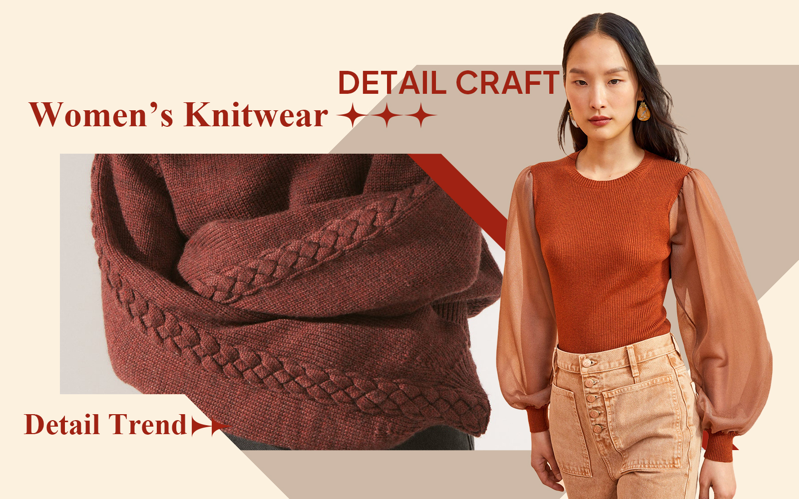 Mature & Elegant -- The Detail & Craft Trend for Women's Knitwear