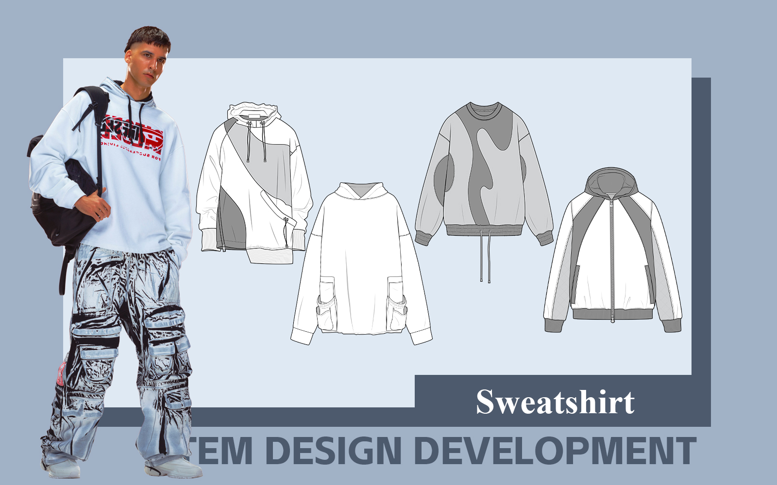 Nostalgic Trend -- The Design Development of Men's Sweatshirt