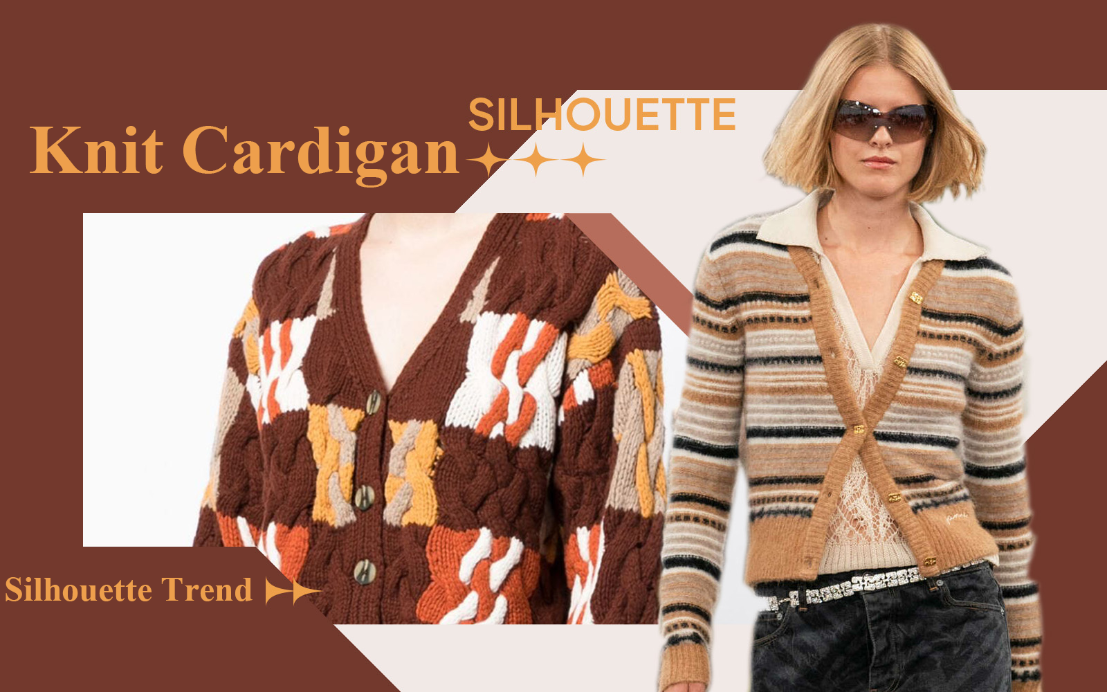 Cardigan -- A/W 24/25 The Silhouette Trend for Women's Knitwear