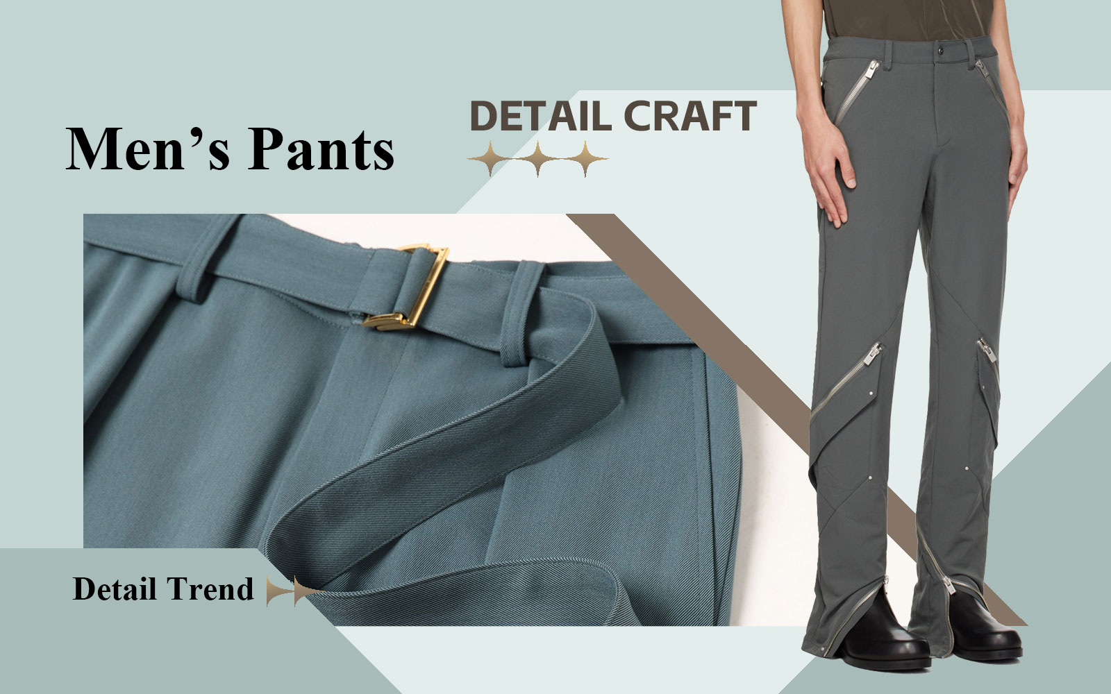 Urban Casual -- The Detail & Craft Trend for Men's Pants