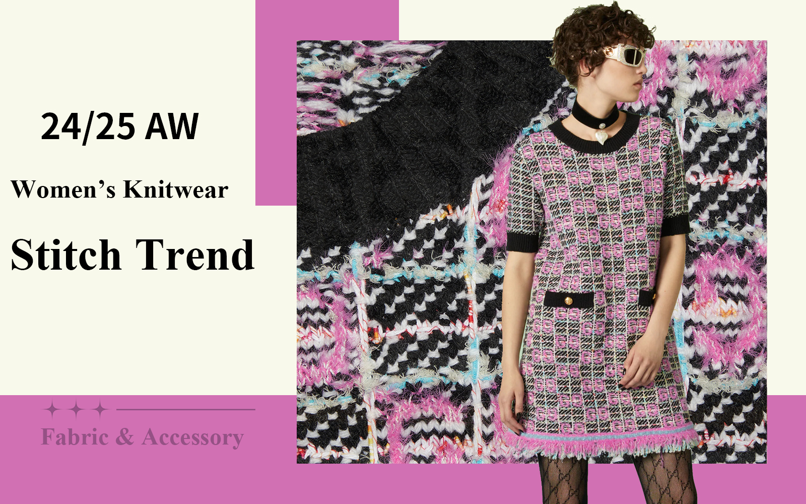 Stitch Combination -- A/W 24/25 Stitch Trend for Women's Knitwear