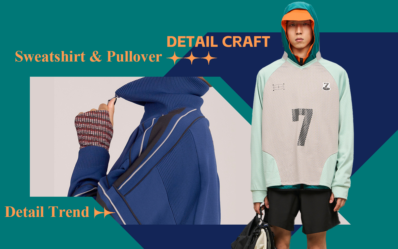 The Detail & Craft Trend for Sporty Sweatshirt & Pullover