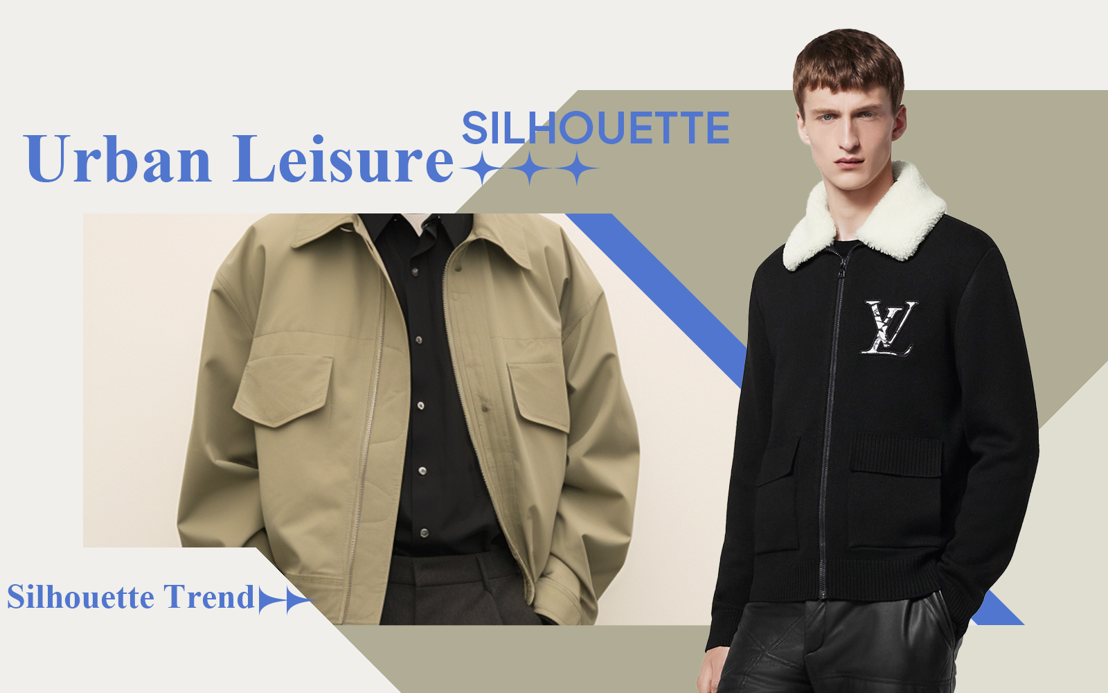 Urban Leisure -- The Silhouette Trend for Men's Jacket