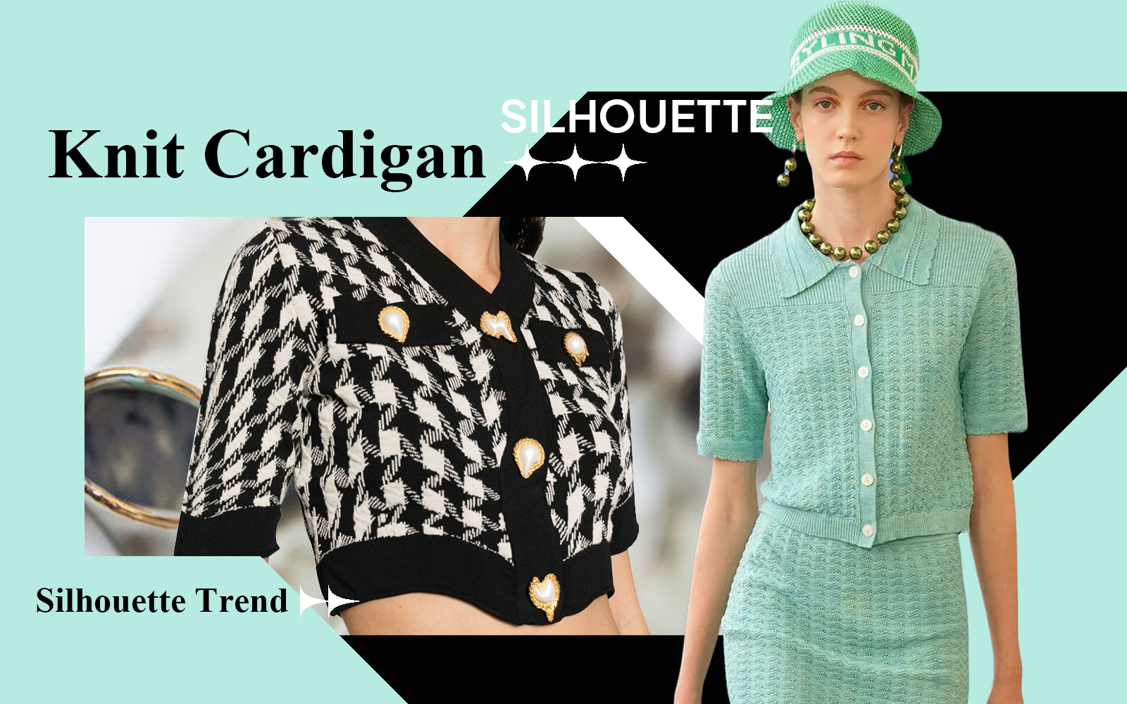 Cardigan -- S/S 2025 Silhouette Trend for Women's Knitwear