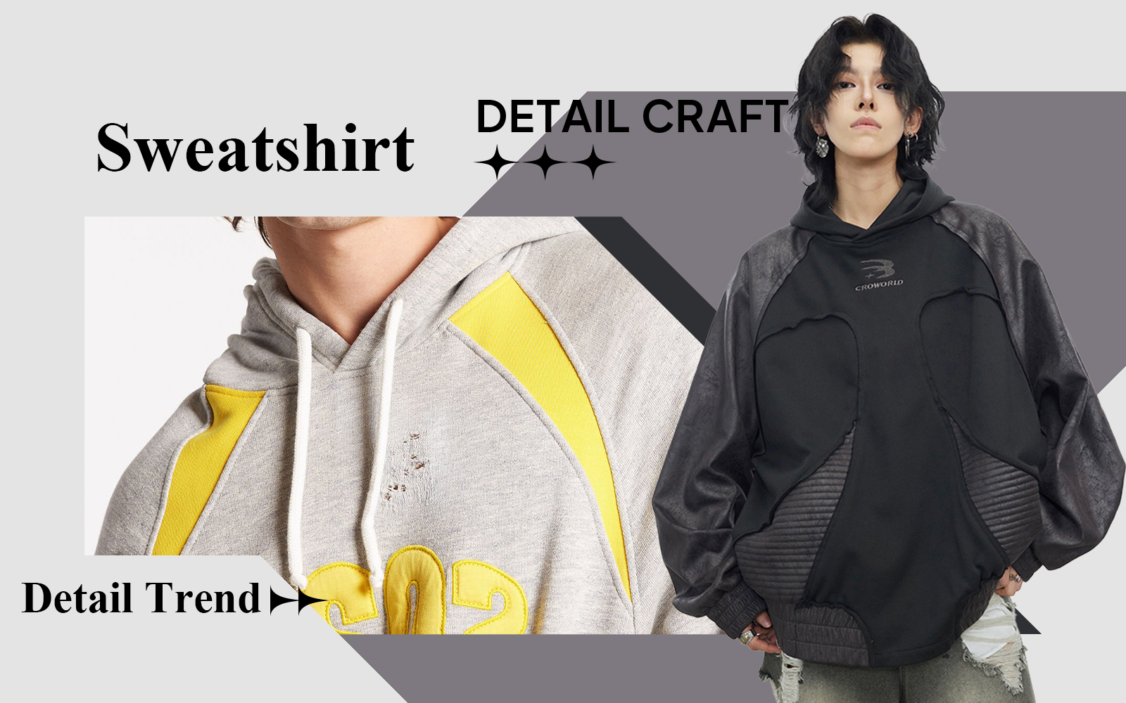 Street Casual -- The Detail & Craft Trend for Men's Sweatshirt