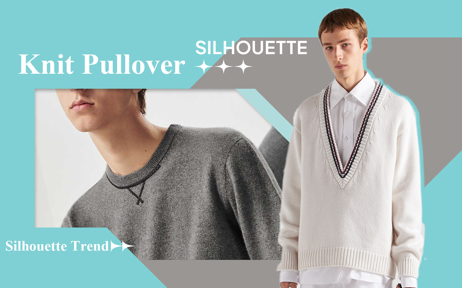 The Silhouette Trend for Men's Knit Pullover