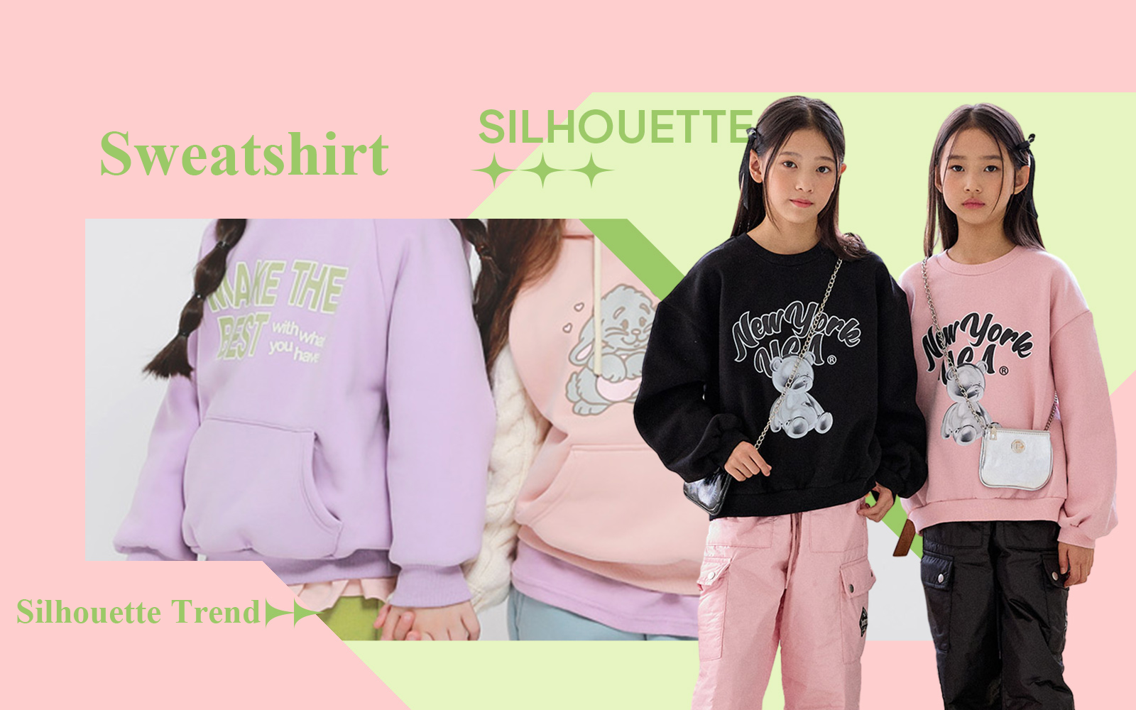 The Silhouette Trend for Girls' Sweatshirt