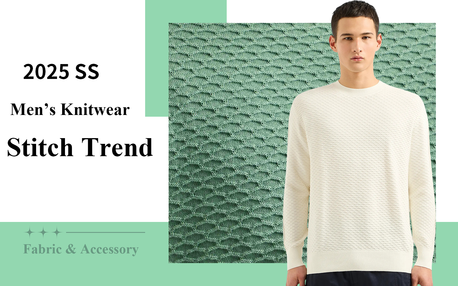 Exquisite Stitching -- S/S 2025 Stitch Trend for Men's Knitwear