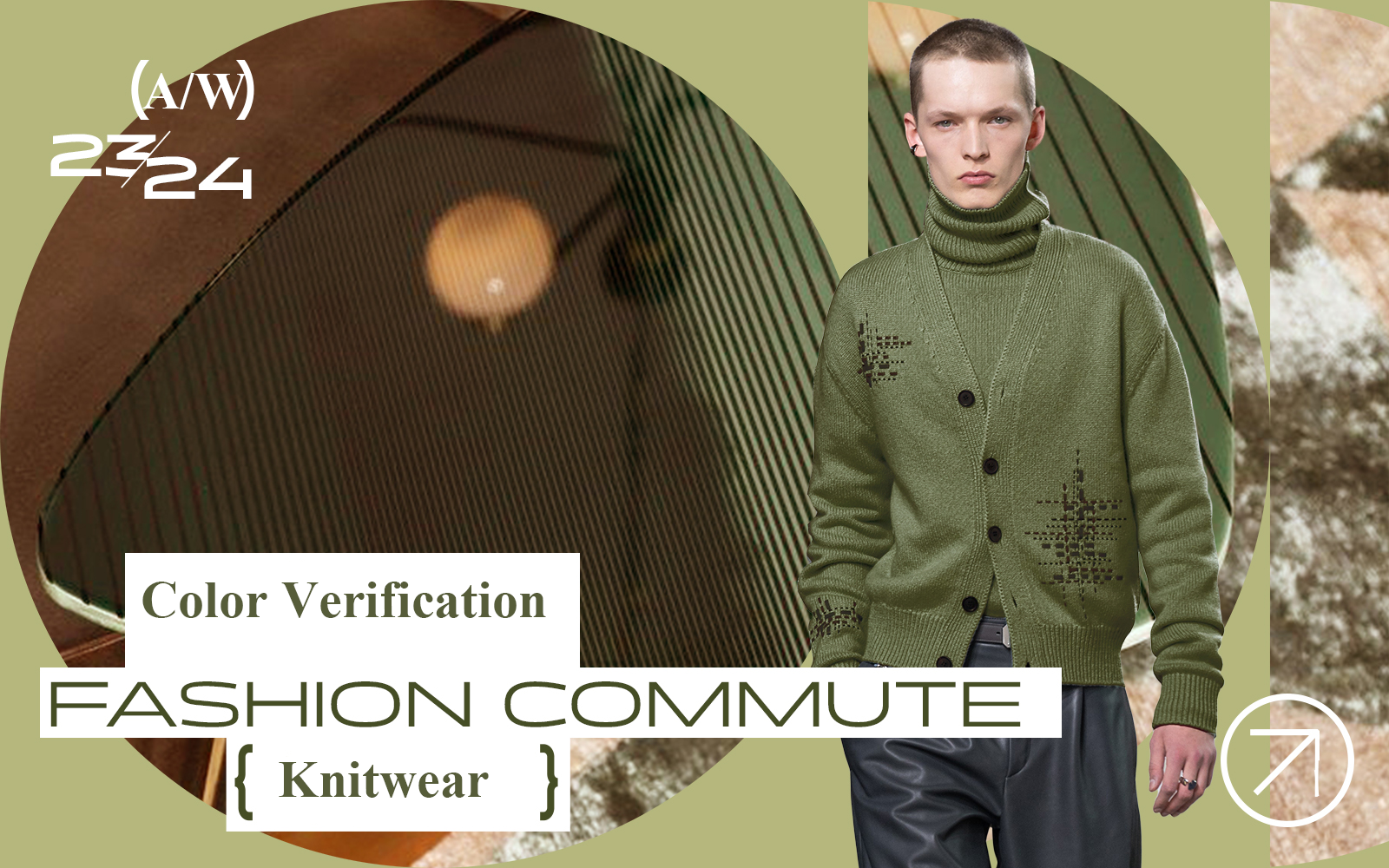 Fashion Commuting -- The Color Trend Verification of Knitwear
