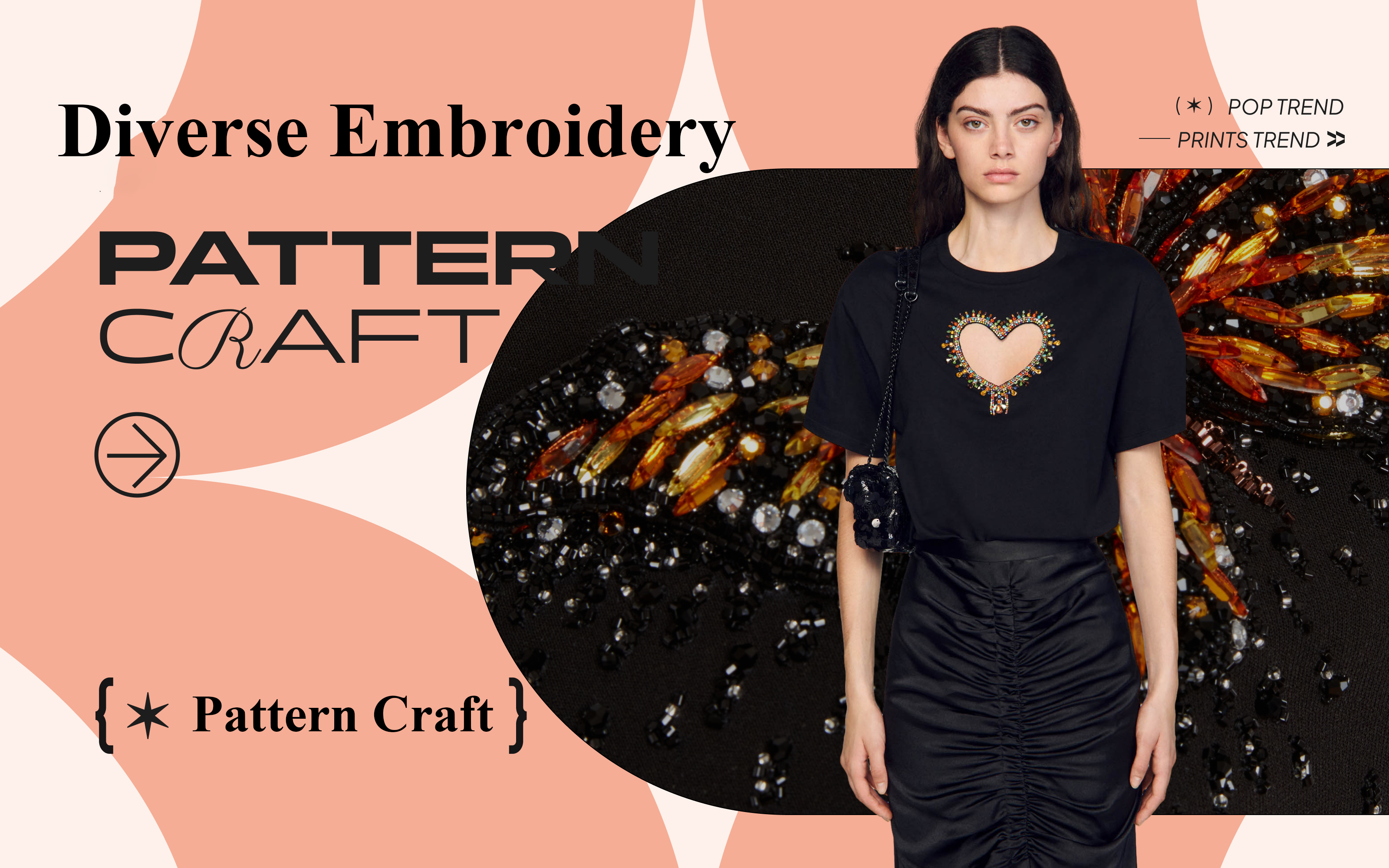 Diverse Embroidery -- The Pattern Craft Trend for Women's T-shirt & Sweatshirt