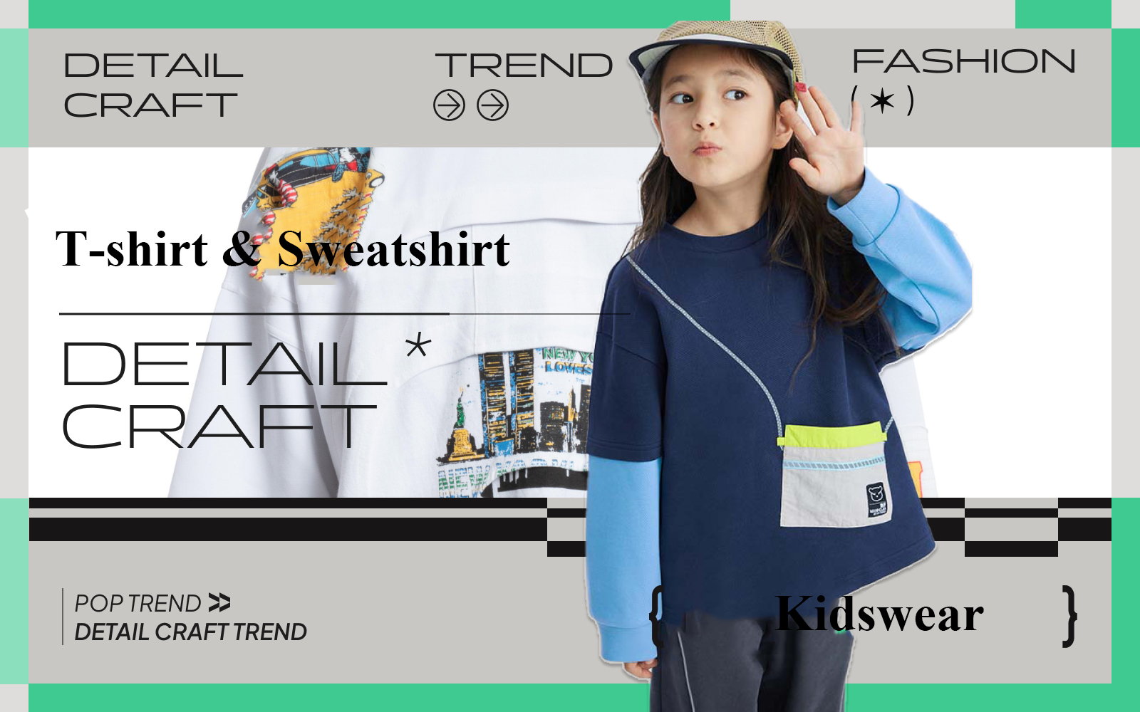 T-shirt/Sweatshirt -- The Detail & Craft Trend for Kidswear