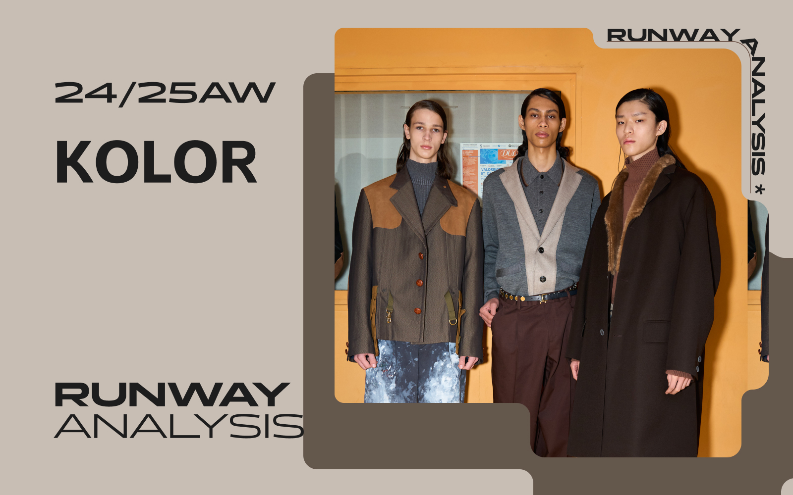 Innovation Integration -- The Menswear Runway Analysis of Kolor