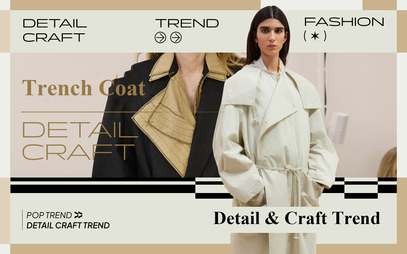 Elegant Outdoor -- The Detail & Craft Trend for Women's Trench Coat