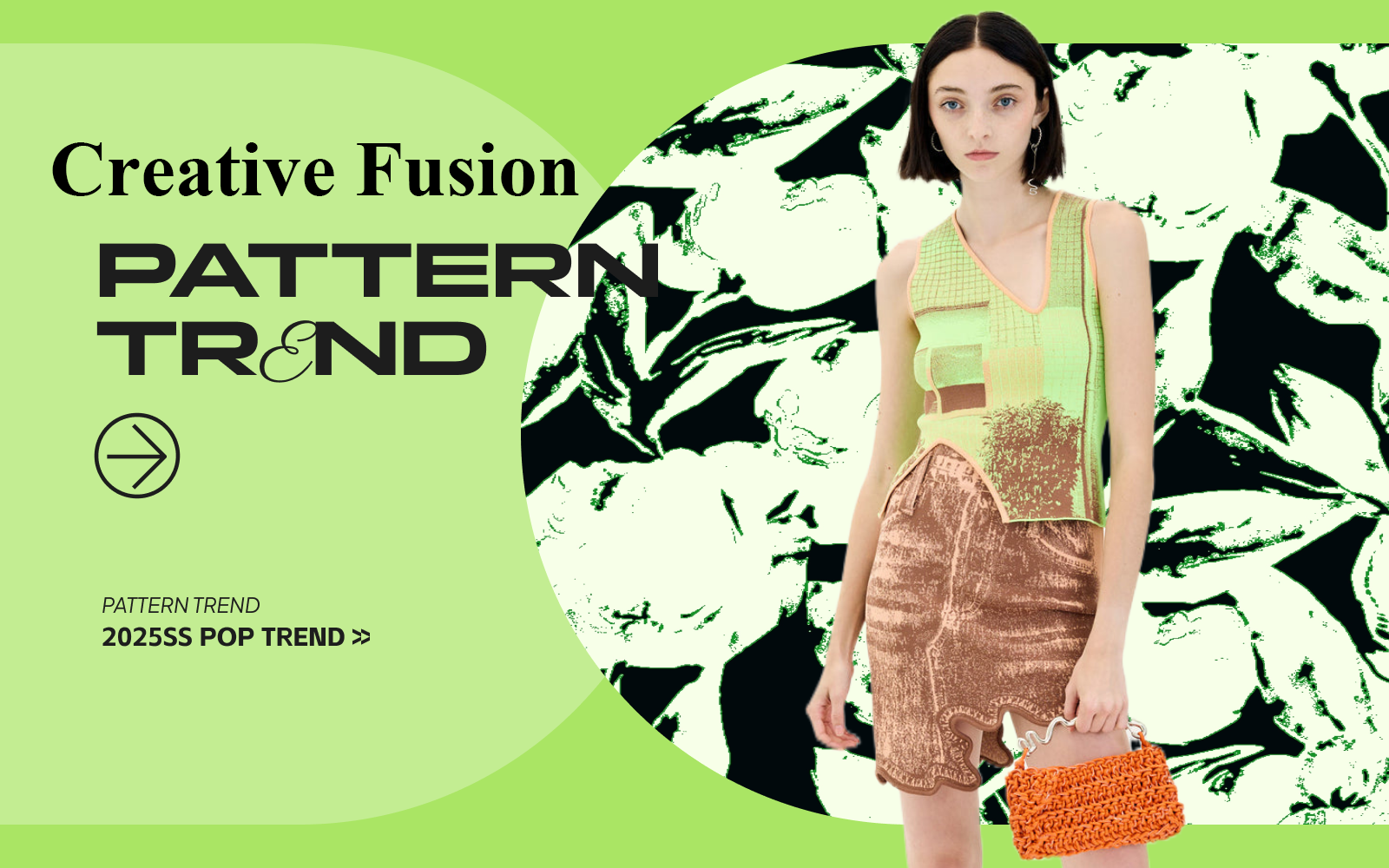 Creative Fusion -- S/S 2025 Pattern Trend for Women's Knitwear