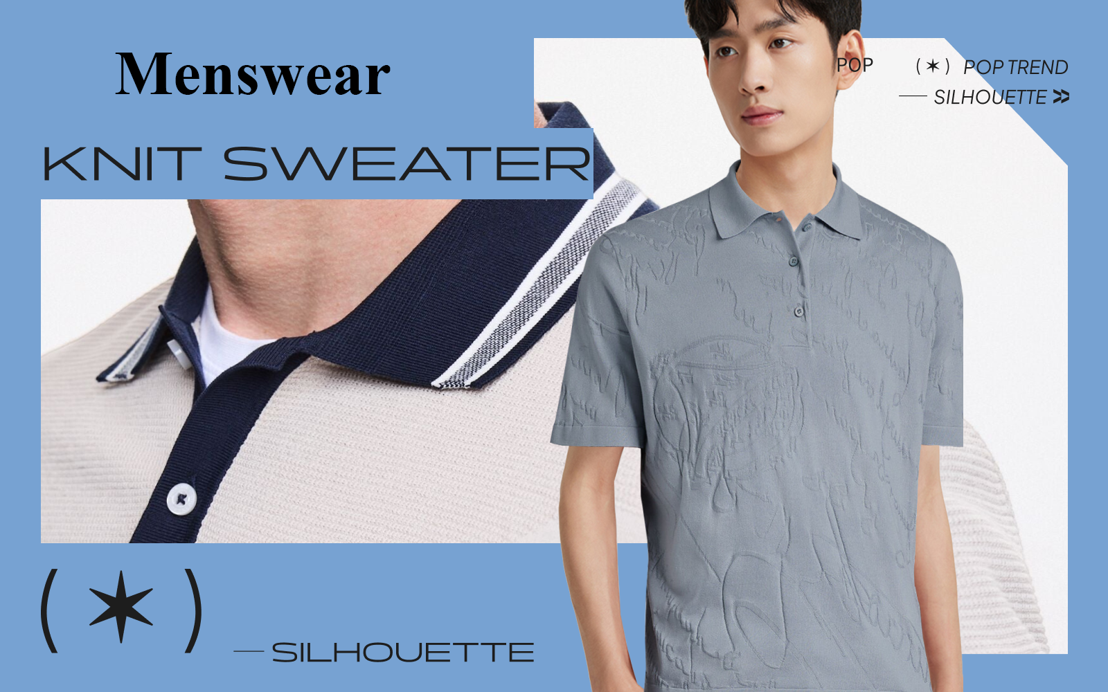 Casual Business Pullover -- S/S 2025 Silhouette Trend for Men's Knitwear